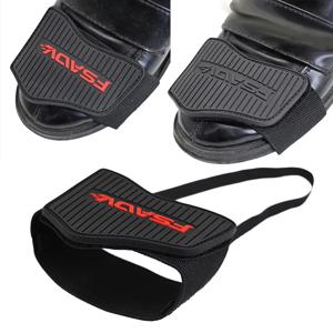 오토바이 시프트 패드 기어 신발 커버 모토 액세서리 타기 조절 가능한 내구성 경량 부츠 보호대