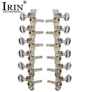 IRIN 6L6R 12현 어쿠스틱 기타 튜닝 키 페그 튜너 머신 헤드 메탈 스트링 튜너 버튼 기타 내구성 부품
