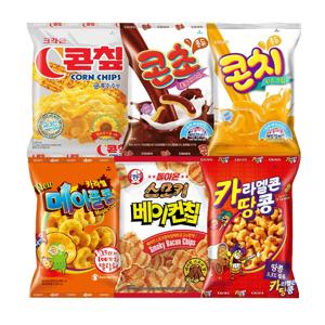 크라운 과자 선물세트 봉지모음