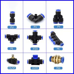 공기 압축기 파이프 조인트 액세서리, PU, PV, PE, PK, PM, PZA, 4mm, 6mm, 8mm, 10mm, 12mm, 14mm, 16mm PA/SP, HVFF
