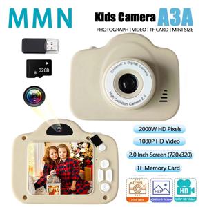 어린이 카메라 방수 1080P HD 카메라 비디오 장난감 2 인치 컬러 디스플레이 야외 카메라 SLR 카메라 아이 장난감 + TF 메모리 카드