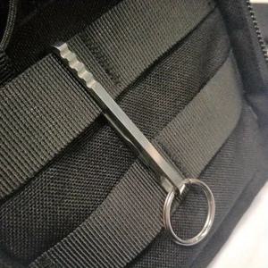 야외 EDC 다기능 도구 지갑 스테인레스 스틸 키 체인 열쇠 고리 걸쇠 Carabiner 머니 클립 캠핑 액세서리