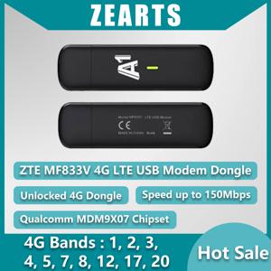 ZEARTS MF833V 잠금 해제 4G LTE USB 모뎀 동글, IoT 장치, LiveU 호환(99% 신규 무작위 배송)