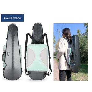 범용 바이올린 탄소 섬유 케이스, 하드 케이스, 스퀘어 라이트 음악 시트 가방, 블랙 리치