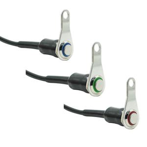 스테인레스 스틸 LED 오토바이 스위치 ON-OFF 핸들 바 조정 가능한 마운트 방수 DC12V 헤드 라이트 안개등 경적 시작 죽이기