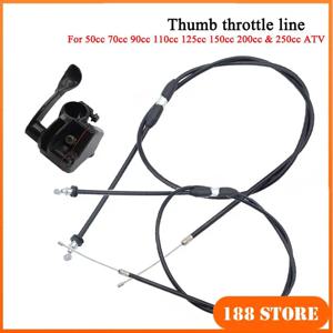 오토바이 ATV 4 륜 ATV 액세서리 50-250cc 엄지 오일러 스로틀 케이블 핸들 22mm 스로틀 레버 엄지 컨트롤러