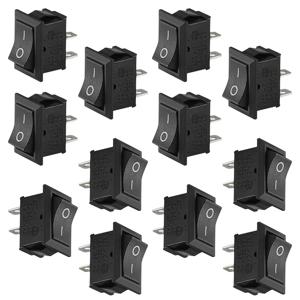 5/20/100Pcs 2 핀 KCD1 전력 보트 모양 SPST ON-OFF KCD11 로커 스위치 토글 스위치