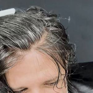 슈퍼 내구성 천연 헤어 라인 남성 그레이 1B50 1B80 인간의 머리카락 마이크로 스킨 가발 오래된 신사 헤어 헤어 피스 얇은 피부 보철물