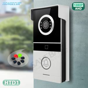 4선 HD 초인종 카메라 HTD1 표면 실장 120 °   HOMSECUR 1080P 비디오 도어폰 인터콤 홈용 시야각 RFID 액세스