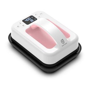 HP6 열 프레스 기계 – 7''x5'' 휴대용 티셔츠 프레스 – 티셔츠, 열전달 및 DIY 프로젝트용 빠른 예열 다리미(핑크색)