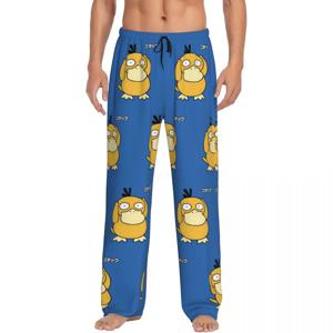 사용자 정의 인쇄 남자 오리 파자마 바지 애니메이션 영화 잠옷 수면 라운지 바지 주머니 포함