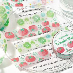 3m/롤 Kawaii 한국어 INS 행운의 잔디 반짝 이는 모래 애완 동물 테이프 스티커 DIY 스크랩북 장식 일기 앨범 미적 편지지