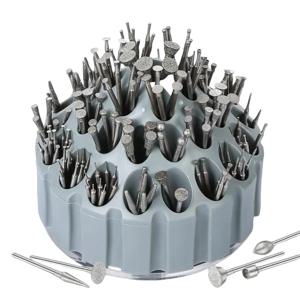 360 °   RotatingDrillBitStorageBox - 조각 비트 보석 도구 및 손 도구 액세서리를 위한 전문 및 DIY 멀티 도구 정리함