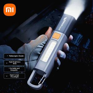 Xiaomi 야외 손전등 휴대용 강한 빛 가변 초점 투광 조명 측면 조명 장거리 충전식 야간 조명