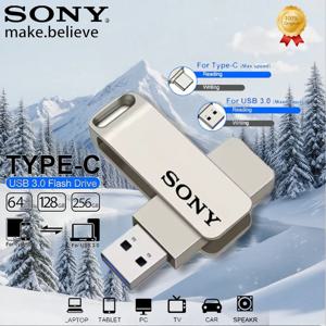 소니 2TB 고속 타입-C 플래시 드라이브 1TB 메탈 펜드라이브 USB 펜드라이브 512GB 256GB 휴대용 메모리 USB 스틱 (샤오미 폰용)