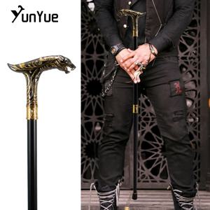 골든 블랙 Kylin 핸들 패션 워킹 스틱 파티 정장 장식 워킹 지팡이 신사 우아한 빈티지 Crosier 93cm
