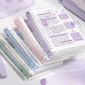 120 페이지 A5 느슨한 나선형 노트 분리형 코일 노트 PVC 방수 커버 간단한 학생 메모장 학교 용품