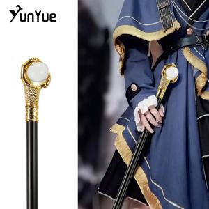 화이트 볼 워킹 지팡이와 골든 드래곤 클로 패션 장식 워킹 스틱 신사 우아한 빈티지 코스프레 워킹 지팡이