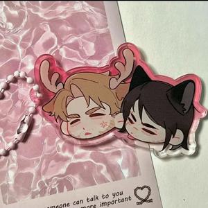 아서 모건 애니메이션 키체인 레드 데드 리뎀션 아크릴 키체인 귀여운 키링 가방 펜던트 방 장식품 친구 선물