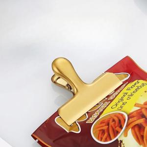 1개 스테인레스 다목적 파일 폴더, 식품 보관용 재사용 가능한 롱 테일 클립, 지폐, 문구 정리함