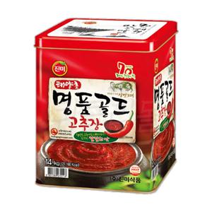 진미 태양초 명품골드 고추장 14kg / 대용량 업소용