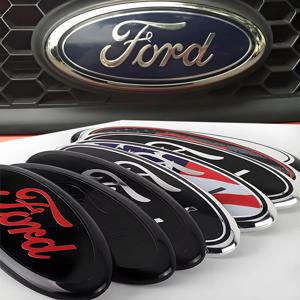 포드 포커스 피에스타 레인저 몬데오 머스탱 자동차 배지 프론트 그릴 리어 트렁크 후드 리드 로고 데코 커버 엠블럼 자동차 액세서리