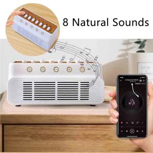 아기 백색 소음 수면 기계 침실 수면 보조 도구 8가지 자연 소리 무선 블루투스 호환 스피커 휴대용 음악 상자