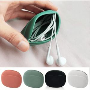 실리콘 휴대폰 케이블 가방, 데이터 케이블 보관함, 여행용 이어폰, 와이어 키, U 드라이브, USB 등급, 사우나