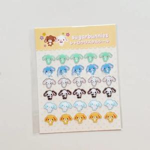 다이아몬드 엣지 산리오 슈가버니스 글리터 젤리 스티커 귀여운 리틀 트윈스타즈 소녀 DIY 스티커 장난감 전화 케이스 장식 선물