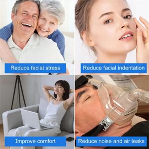 재사용 가능한 CPAP 비강 마스크 라이너 편안하고 통기성 있는 원단 풀 페이스 마스크 쿠션 부드러운 원 사이즈 맞춤형 CPAP 마스크 쿠션