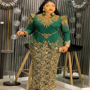 플러스 사이즈 아프리카 파티 드레스 여성용 다시키 스팽글 맥시 롱 드레스 우아한 터키 무슬림 웨딩 이브닝 가운