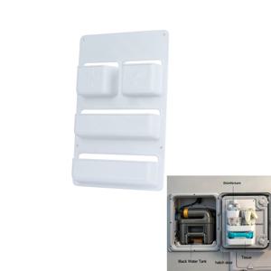 카라반 화장실 칸막이 문 수납 포켓 카세트 선반 박스 모터홈 수납 박스 흰색 플라스틱 RV 내부 부품 박스