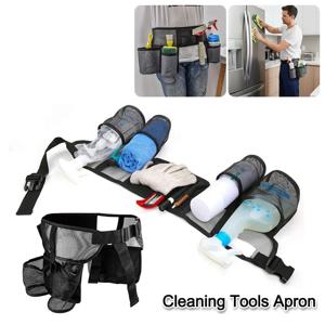 전문가용 허리 착용 청소 도구 앞치마 다용도 방수 도구 앞치마 다중 포켓 관리용 허리 가방 관리 작업용