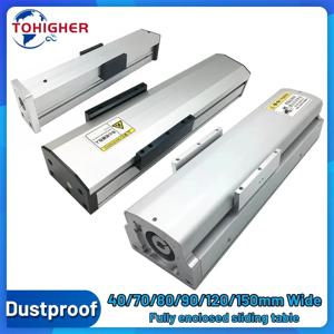 40-150mm 폭 완전 밀폐형 리니어 레일 스테이지 150KG SFU1605 볼스크류 슬라이딩 테이블 방진 방수 리니어 액추에이터