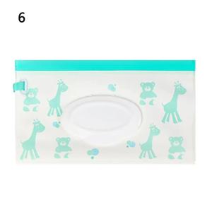 1개 야외용 귀여운 휴대용 플립 커버 제품 스냅 스트랩 물티슈 가방 유모차 액세서리 화장품 파우치 티슈 박스