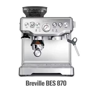 새로운 Breville Bes870 에스프레소 커피 머신 반자동 가정용 및 상업용 커피 메이커(콩 분쇄 기능 포함)  Origina
