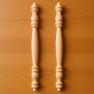 2개입 원목 장식용 스핀들 가구 수리 계단 내부 목재 난간 홈 크래프트 스핀들 목재 난간