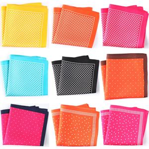 재단사 스미스 순수 실크 인쇄 손수건 포켓 스퀘어, 최고 품질의 새로운 패션 폴카 도트 남성 손수건 다른 색상