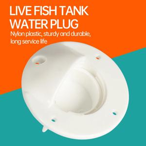 보트 트랜섬 데크 드레인 스쿠퍼 밸브, 2 인치 스크류 캡, 뗏목 카약 풍선 보트용 마개, 흰색