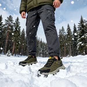 Baasploa 남성 겨울 신발 2025 미끄럼 방지 편안한 방수 하이킹 야외 운동화 따뜻한 빛 남성 운동화 유지