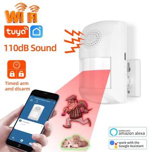 Tuya WiFi 스마트 홈 도난 경보 센서 적외선 동작 탐지기 PIR 센서 스마트 라이프 APP 보안 보호 원격 모니터