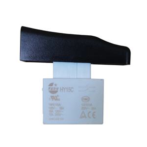 KEDU HY15C 휴대용 전동 공구 푸시 버튼 스위치, 잔디 깎는 기계, 정원 도구 트리거 스위치, 2NO, 18A, 125V, 12A, 250V, 5E4, 블랙 CE