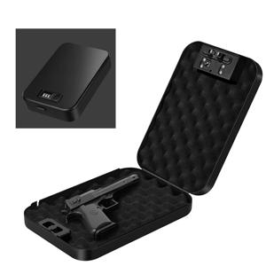 총 안전 상자 생체 인식 지문 기계 암호 무기 안전 스마트 미니 안전 총 총기 금고 권총