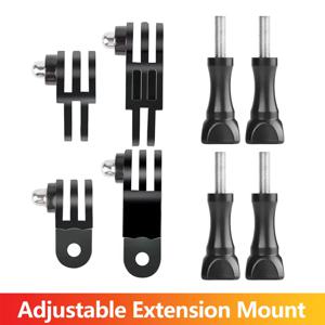 고프로 히어로 13 12 11 10 9 8 SJCAM SJ4000 AKASO 인스타360 DJI 오스모 액션 카메라용 삼방향 조절 가능한 암 익스텐션 피벗 마운트