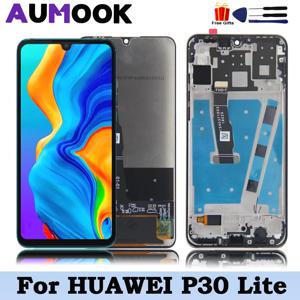 화웨이 P30 라이트 디스플레이 LCD 스크린 디지타이저 어셈블리 용 OEM LCD 화웨이 P30 라이트 노바 4e MAR-LX1A LX2 LX3A 스크린 교체