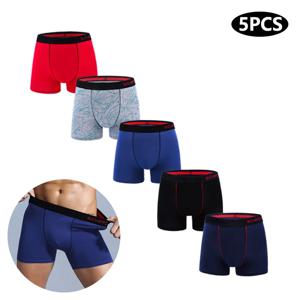 5Pcs 남자 팬티 코튼 복서 섹시한 남자 복서 속옷 반바지 많은 남성 Boxershorts 세트 가족 속옷 브랜드