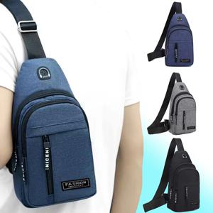 남자 크로스 바디 백 싱글 숄더 새로운 트렌드 가슴 가방 세련되고 휴대용 남자 숄더 백