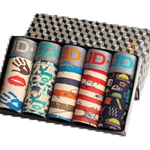 뜨거운 속옷 남자 코튼 복서 옴므 브랜드 속옷 남성 팬티 Breathbale 반바지 U 볼록한 주머니 플러스 크기 L-5XL