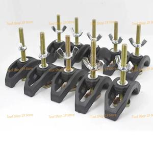 5Pcs 보우 플레이트 세트 CNC 조각 기계 부품 T-슬롯 작업 테이블 용 압력 플레이트 클램프 고정 장치