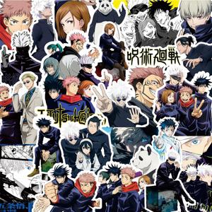 10/30/80pcs 만화 Jujutsu Kaisen 스티커 DIY 노트북 스케이트 보드 어린이 멋진 스티커 Itadori Yuji Satoru Gojo Anime 데칼 완구